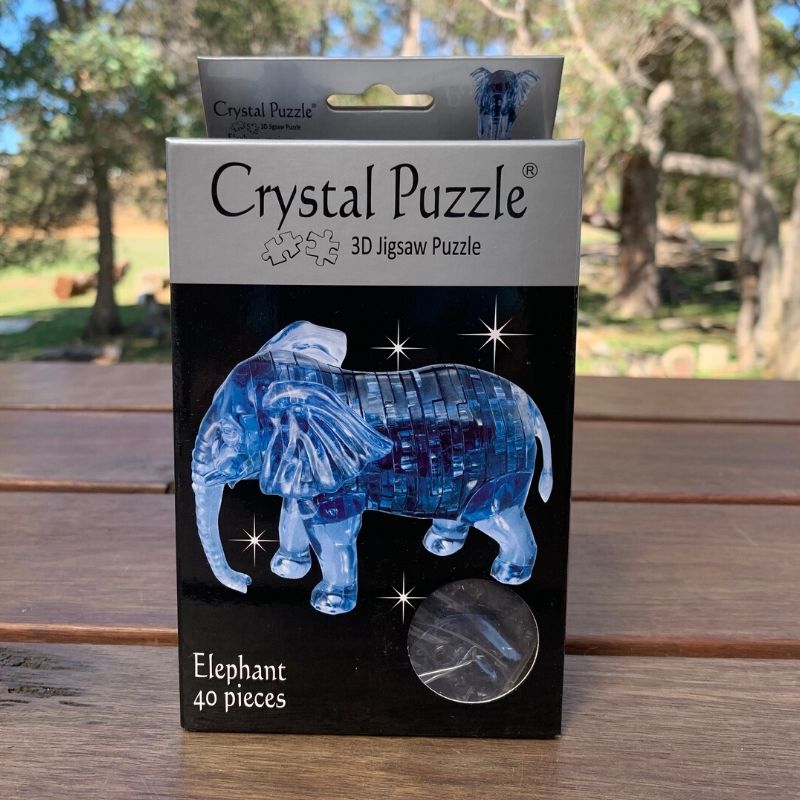 Crystal Puzzle Elephant