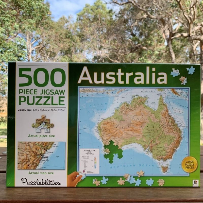 Australia Map Jigsaw Puzzle 500